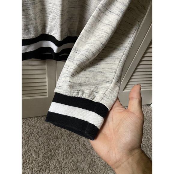 SS16 Gosha Rubchinskiy Mock Neck Collar Logo Heather Grey LS Sweatshirt Size L - Picture 3 of 9